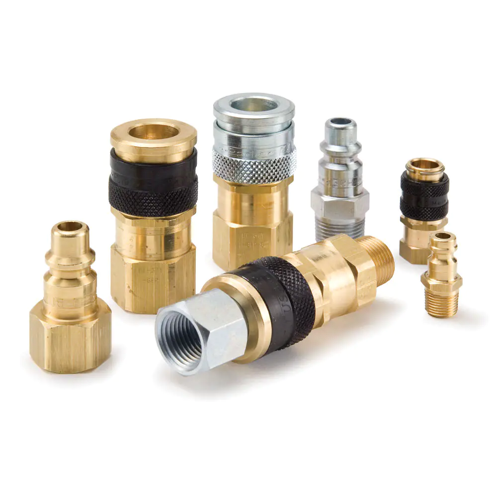 派克HF系列陽接頭 - 工業(yè)互換型，高流量氣動(dòng)工具快換，推動(dòng)式連接