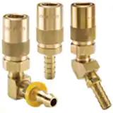 派克Moldmate系列快換陰接頭-模具冷卻用，尾端連接為帶角度的寶塔軟管接頭,承壓(水,油,冷卻液) 200 psi