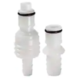 派克PPA系列快換陽接頭 - 獨(dú)特的按鈕(塑料按鈕)設(shè)計, 使用熱塑材料 (乙縮醛&不銹鋼), 承壓真空至120 psi