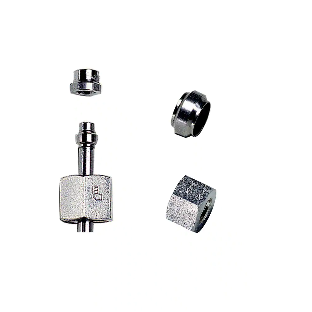 Parker不銹鋼變徑接頭，卡套以及螺母